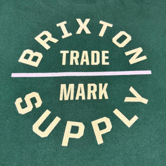 Brixton Other - Brixton Supply Mens XL Green Graphic T-Shirt Skate Streetwear 100% Cotton